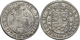 GERMANY. Brandenburg-Preußen (Herzogtum und Kurfürstentum). Georg Wilhelm, 1619-1640. Ort – 1/4 Taler 1624 (Silver, 30 mm, 6.71 g, 11 h), Königsberg. ...