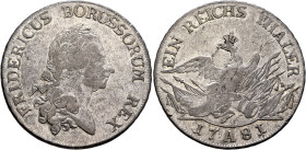 GERMANY. Brandenburg-Preußen. Friedrich II, 1740-1786. Reichstaler 1781 A (Silver, 37 mm, 21.69 g, 12 h), Berlin. FRIDERICUS BORUSSORUM REX Laureate o...