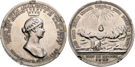 GERMANY. Brandenburg-Preußen. Friedrich Wilhelm III, 1797-1840. Medal 1810 (Silver, 39 mm, 18.30 g, 12 h), on the Death of Queen Luise von Mecklenburg...