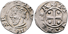 GERMANY. Dortmund. Reichsmünzstätte. Heinrich III, 1039-1056. Denar (Silver, 18 mm, 1.59 g, 6 h). ✠ HEI[NR]ICVS R[EX] Crowned head of Heinrich III to ...