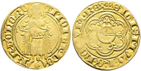GERMANY. Frankfurt (Kaiserliche und königliche Münzstätte). Sigismund von Luxemburg, as King, 1411-1433. Goldgulden (Gold, 22 mm, 3.17 g, 4 h), Frankf...