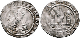 GERMANY. Köln (Erzbistum). Hermann III von Hochstaden, 1089-1099. Denar (Silver, 20 mm, 1.47 g, 6 h). ✠HIENRI[NDACHE] Draped bust of Hermann III facin...