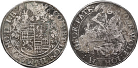 GERMANY. Mansfeld-vorderortische Linie zu Artern. Volrad VI, Wolfgang III & Hans Georg II, 1620-1627. Taler 1624 (Silver, 43 mm, 27.88 g, 11 h), Eisle...