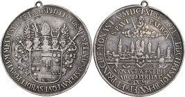 GERMANY. Münster (Bistum). Christoph Bernhard von Galen, 1650-1678. Taler 1661 (Silver, 47 mm, 28.39 g, 12 h). PROTECTOR MEVS ET IN IPSO SPERAVI QVI S...