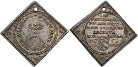 GERMANY. Nürnberg (Stadt). Dukat Klippe 1650 (Silver, 35 mm, 4.02 g, 12 h), struck in silver, on the Peace of Westphalia. MAGNAS FERTE DEO GRATES PRO ...