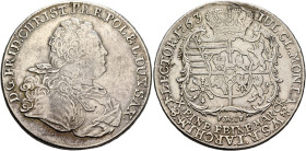 GERMANY. Sachsen, Kurfürstentum. Friedrich Christian, 1763. Taler 1763 (Silver, 41 mm, 27.67 g, 12 h), Dresden FWôF (mint master F. Wilhelm ô Feral). ...
