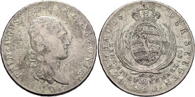 GERMANY. Sachsen, Königreich. Friedrich August I (III), 1763-1827. Ausbeutetaler 1807 (Silver, 40 mm, 28.00 g, 12 h), Dresden SGH (mint master S. G. H...