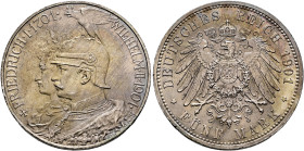 GERMANY. Kaiserreich. Preußen. Wilhelm II, 1888-1918. 5 Mark 1901 A (Silver, 38 mm, 27.80 g, 12 h), on the Bicentennial of the Kingdom of Prussia. Ber...