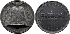 GERMANY. Kaiserreich. Preußen. Wilhelm II, 1888-1918. Medal 1917 (Iron, 49 mm, 37.22 g, 12 h), on the sacrifice of church bells as war effort. By F. G...