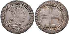 ITALY. Napoli (Regno). Ferdinando I (Don Ferrante), 1458-1494. Coronato (Silver, 25 mm, 3.72 g, 1 h), Napoli (Naples). CORONATVS:QA:LEGITIME:CERTAV: C...