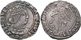 ITALY. Napoli (Regno). Ferdinando I (Don Ferrante), 1458-1494. Coronato (Silver, 26 mm, 3.87 g, 11 h), Napoli (Naples). :FERRANDVS:D:G:R•SICILIE:HIE C...