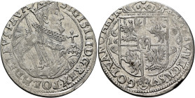 POLAND, Monarchs. Zygmunt III Waza, 1587-1632. Ort 1624 (Silver, 29 mm, 7.13 g, 2 h), Bydgoszcz. SIGIS•III:D:G:REX•POL•M•D•LI•RVS•PRVM Crowned and cui...