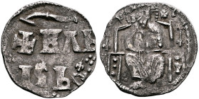 SERBIA. Vuk Brankovic, Vojvoda of Kosovo, circa 1371-1396. Half Dinar (Silver, 14 mm, 0.83 g, 12 h). ✠BΛb/Kb (Vuk in Serbian) in two lines; to left, t...