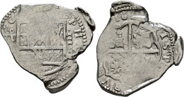 SPAIN, Reino de España. Felipe III el Piadoso, 1598-1621. Cob 4 Reales (Silver, 34 mm, 13.62 g, 7 h), Toledo, 1602-1621. PH[ILIPPVS•III•D•]G• Crowned ...