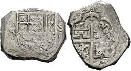 SPAIN, Reino de España. Felipe IV el Grande, 1621-1665. Cob 8 Reales 1632 (Silver, 36 mm, 27.71 g, 4 h), Sevilla (Seville). [PHILIPPVS•IIII•D•G•OMNIVM...