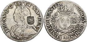 SWITZERLAND. Bern, Kanton. 40 Batzen 1816-1819 (Silver, 41 mm, 29.26 g, 6 h), countermarked on a French Écu aux rameaux d'olivier 1726 A (Paris). LUD•...