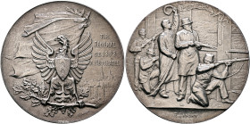 SWITZERLAND. Schützenmedaillen (Shooting Medals). 1898. Schützenmedaille (Shooting Medal) 1898 (Silver, 45 mm, 38.13 g, 12 h), on the Confederate Shoo...