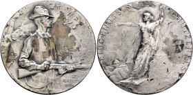 SWITZERLAND. Schützenmedaillen (Shooting Medals). Schützenmedaille (Shooting Medal) 1904 (Silvered bronze, 33 mm, 16.00 g, 12 h), on the Confederate S...