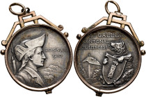 SWITZERLAND. Schützenmedaillen (Shooting Medals). Schützenmedaille (Shooting Medal) 1910 (Silver, 37 mm, 11.77 g, 12 h), on the Cantonal Shooting Fest...