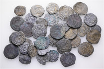 A lot containing 35 silver coins. All: Fatimids. Half Dirhams. Fine to very fine. LOT SOLD AS IS, NO RETURNS. 35 coins in lot.


From a European co...