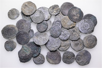 A lot containing 35 silver coins. All: Fatimids. Half Dirhams. Fine to very fine. LOT SOLD AS IS, NO RETURNS. 35 coins in lot.


From a European co...