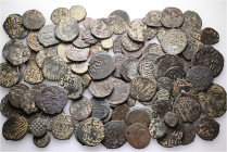 A lot containing 99 bronze coins. All: Islamic. Fulus. Fine to very fine. LOT SOLD AS IS, NO RETURNS. 99 coins in lot.


From a European collection...