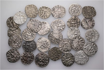 A lot containing 29 silver coins. All: Principality of Achaea. Deniers. Fine to very fine. LOT SOLD AS IS, NO RETURNS. 29 coins in lot.


From a Eu...