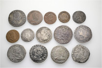 A lot containing 14 silver and bronze coins. All: France. Very fine to extremely fine. LOT SOLD AS IS, NO RETURNS. 14 coins in lot.


From the coll...