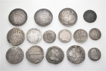 A lot containing 15 silver and bronze coins. All: France. Fine to very fine. LOT SOLD AS IS, NO RETURNS. 15 coins in lot.


From the collection of ...