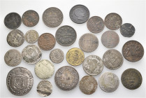 A lot containing 26 silver, billon and bronze coins. All: Germany. Altdeutschland: Baden, Württemberg. Good fine to good very fine. LOT SOLD AS IS, NO...