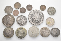 A lot containing 16 silver and bronze coins. All: Germany. Altdeutschland: Sachsen. Good fine to extremely fine. LOT SOLD AS IS, NO RETURNS. 16 coins ...