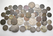 A lot containing 54 silver, billon and bronze coins. All: Germany. Altdeutschland. Fair to extremely fine. LOT SOLD AS IS, NO RETURNS. 54 coins in lot...