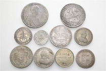 A lot containing 10 silver coins. All: Germany. Altdeutschland. Nearly very fine to extremely fine. LOT SOLD AS IS, NO RETURNS. 10 coins in lot.


...