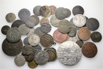 A lot containing 44 silver, billon and bronze coins. All: World. Including Switzerland, Germany and Austria. Fair to extremely fine. LOT SOLD AS IS, N...