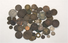 A lot containing 68 silver, bronze and nickel coins. All: World. Fair to very fine. LOT SOLD AS IS, NO RETURNS. 67 coins in lot.


From the private...