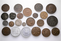 A lot containing 23 bsilver, bronze and aluminium coins. All: World. Fair to extremely fine. LOT SOLD AS IS, NO RETURNS. 23 coins in lot.


From an...