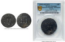 Charles & Johanna "Early Series" 4 Reales ND (1536-1538) M-R XF Details (Saltwater Damage) PCGS, Mexico City mint, KM0016, Cal-115, Nesmith-6a. 13.24g...