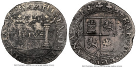 Charles & Johanna (1504-1555) "Golden Fleece" Early Series 4 Reales ND (1541-1542) M-P AU Details (Sea Salvaged) NGC, Mexico City mint, Cal-123, Nesmi...