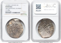 Philip IV Cob 4 Reales 1625 Mo-D XF Details (Obverse Scratched, Cleaned) NGC, Mexico City mint, cf. KM38 (1625 Unlisted), Cal-Unl (same). 13.48gm. HID...