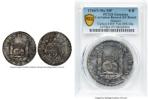 Philip V 8 Reales 1744/3 Mo-MF XF Details (Corrosion Removed) PCGS, Mexico City mint, KM103, Cal-1465, Yonaka-M8-44a (R2). According to A Variety Guid...