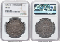 Philip V 8 Reales 1745 Mo-MF AU55 NGC, Mexico City mint, KM103, Cal-1468. HID09801242017 © 2025 Heritage Auctions | All Rights Reserved www.HA.com/Tex...