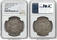 Ferdinand VI 8 Reales 1754 Mo-MF AU50 NGC, Mexico City mint, KM104.2, Cal-482. Imperial crown on left pillar variety. HID09801242017 © 2025 Heritage A...