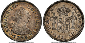 Charles III 1/2 Real 1775 Mo-FM MS61 NGC, Mexico City mint, KM69.2, Cal-198. Holding the second highest grade on the NGC census. HID09801242017 © 2025...