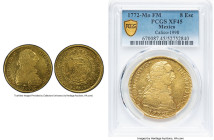 Charles III gold 8 Escudos 1772 Mo-FM XF45 PCGS, Mexico City mint, KM156.1, Cal-1998. HID09801242017 © 2025 Heritage Auctions | All Rights Reserved ww...