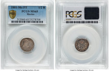 Charles IV 1/2 Real 1801 Mo-FT MS65 PCGS, Mexico City mint, KM72, Cal-287. Holding the second highest grade on the PCGS census. HID09801242017 © 2025 ...