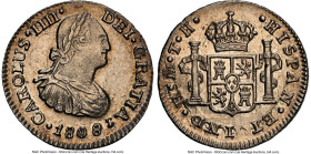 Charles IV 1/2 Real 1808 Mo-TH MS64 NGC, Mexico City mint, KM72, Cal-296. Charles IIII bust. Last year of type. HID09801242017 © 2025 Heritage Auction...