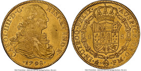 Charles IV gold 8 Escudos 1798 Mo-FM AU58 NGC, Mexico City mint, KM159, Cal-1639. Nearing a Mint State designation. HID09801242017 © 2025 Heritage Auc...