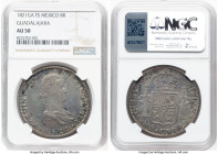 Guadalajara. Ferdinand VII "Royalists" 8 Reales 1821 GA-FS AU50 NGC, Guadalajara mint, KM111.3. HID09801242017 © 2025 Heritage Auctions | All Rights R...