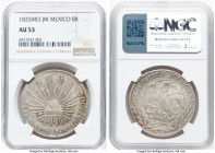 Republic 8 Reales 1825 Mo-JM AU53 NGC, Mexico City mint, KM377.10, DP-Mo04. HID09801242017 © 2025 Heritage Auctions | All Rights Reserved www.HA.com/T...