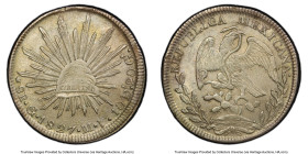 Republic 8 Reales 1827 Go-MJ AU50 PCGS, Guanajuato mint, KM377.8, DP-Go06. HID09801242017 © 2025 Heritage Auctions | All Rights Reserved www.HA.com/Te...